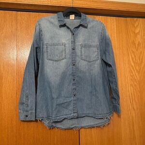 Faded Glory Light Blue jean Shirt